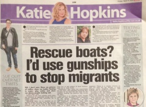 Katie Hopkin's article in the Sun, UK (Shoebat, 2015).